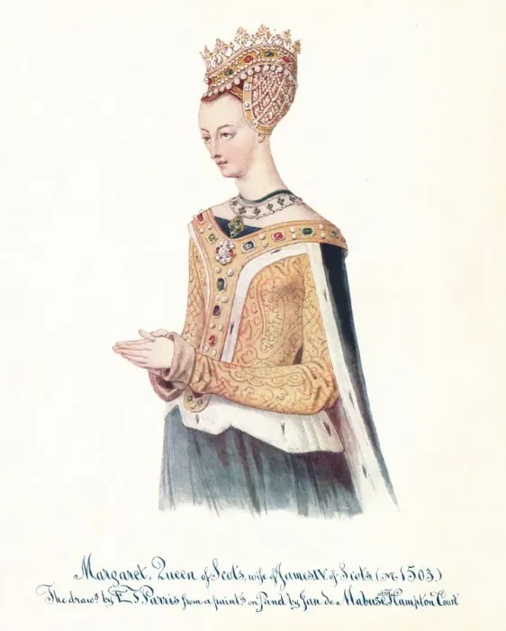 Framed Print : Margaret, Queen of Scots, wife of James IV of Scots, 1912. Artist: Edmund Thomas Parris Framed Print : Margaret, Queen of Scots, wife of James IV of Scots, 1912. Artist: Edmund Thomas Parris