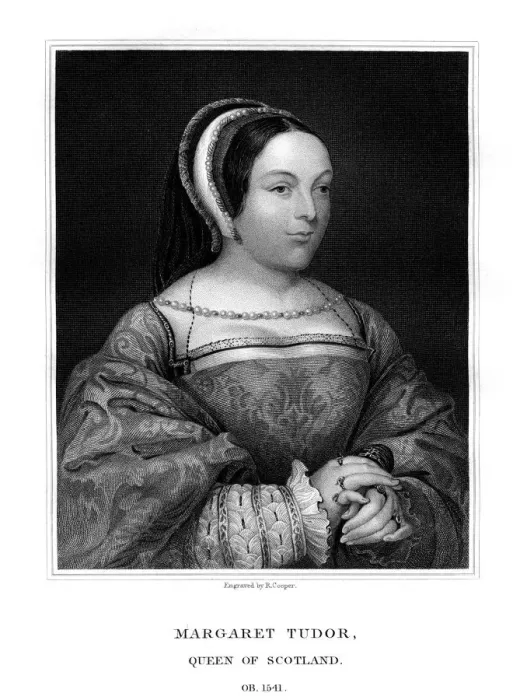 Framed Print : Margaret Tudor, Queen of Scotland, (1825). Artist: R Cooper Framed Print : Margaret Tudor, Queen of Scotland, (1825). Artist: R Cooper