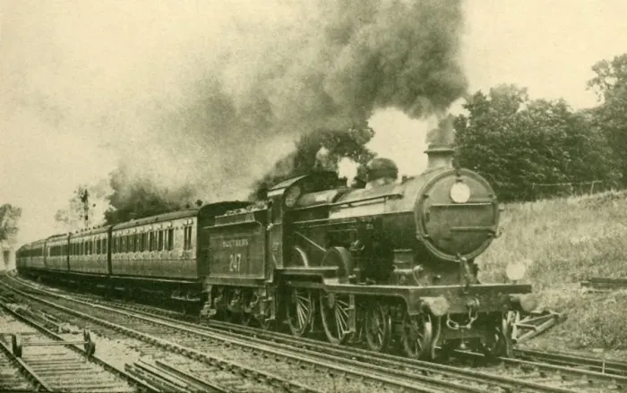 Framed Print : Margate Express, Southern Railway, 1930. Creator: F. E Mackay Framed Print : Margate Express, Southern Railway, 1930. Creator: F. E Mackay