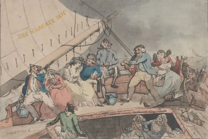 Framed Print : The Margate Hoy, August 19, 1789. Creator: Charles Catton the Younger Framed Print : The Margate Hoy, August 19, 1789. Creator: Charles Catton the Younger
