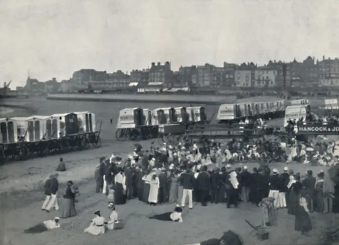 Framed Print : Margate - On the Sands, 1895 Framed Print : Margate - On the Sands, 1895