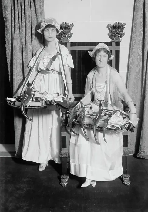 Framed Print : Marguerite Allen and May P. Todd, between c1910 and c1915. Creator: Bain News Service Framed Print : Marguerite Allen and May P. Todd, between c1910 and c1915. Creator: Bain News Service
