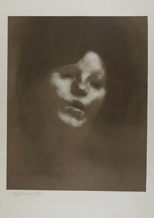 Framed Print : Marguerite Carrière, 1901. Creator: Eugene Carriere Framed Print : Marguerite Carrière, 1901. Creator: Eugene Carriere