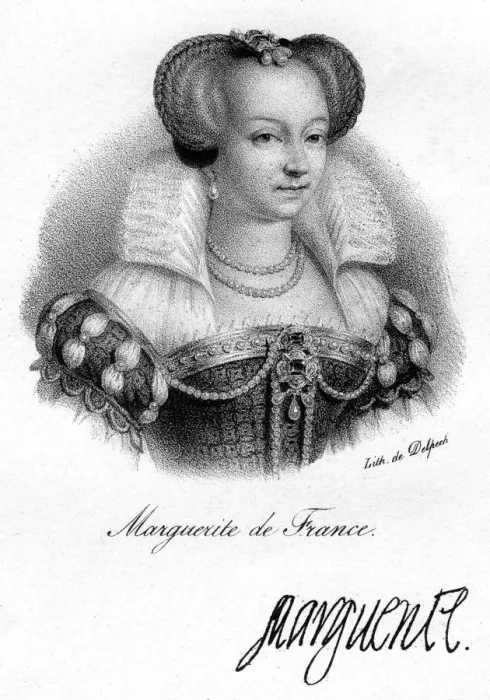 Framed Print : Marguerite of France. Artist: Delpech Framed Print : Marguerite of France. Artist: Delpech