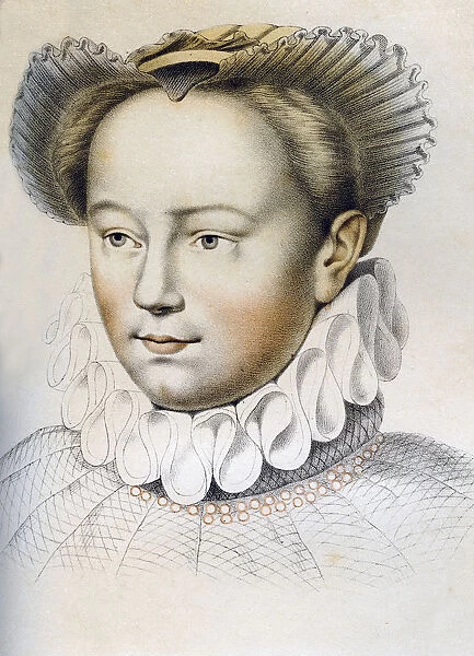 Marguerite de Valois (1553-1615), queen consort of Henry IV of France, 16th century (1849). Artist: Franz Kellerhoven