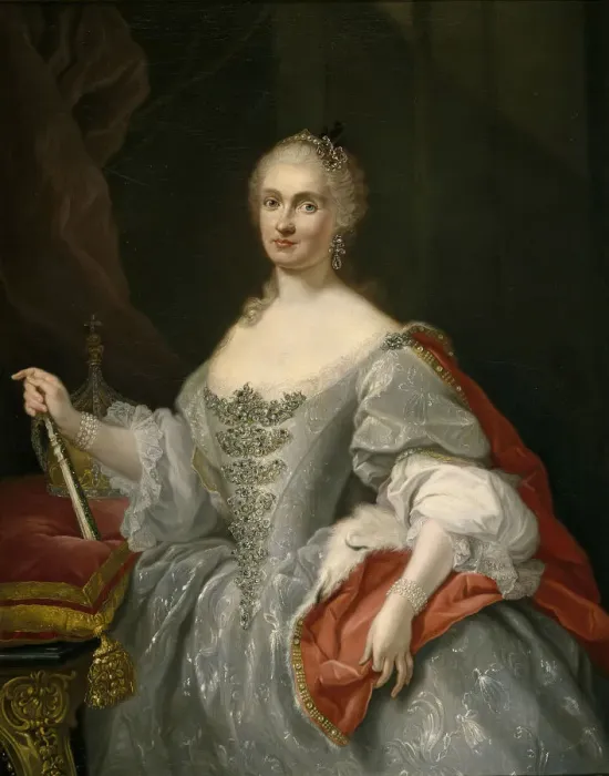 Framed Print : Maria Amalia of Saxony (1724?1760), Queen of Naples. Artist: Bonito, Giuseppe (1707-1789) Framed Print : Maria Amalia of Saxony (1724?1760), Queen of Naples. Artist: Bonito, Giuseppe (1707-1789)