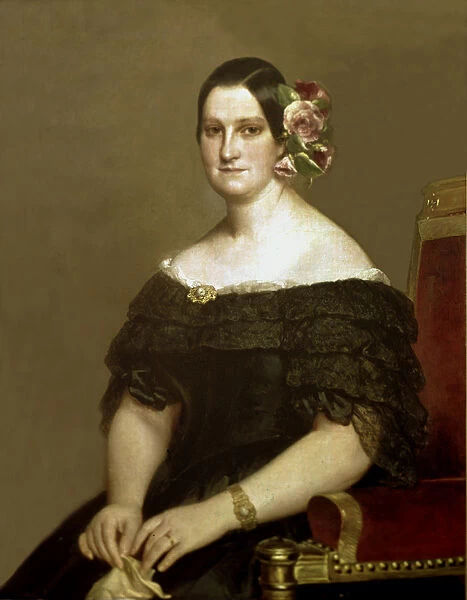 Maria Cristina de Borbon-Dos Sicilias, portrait of 1841