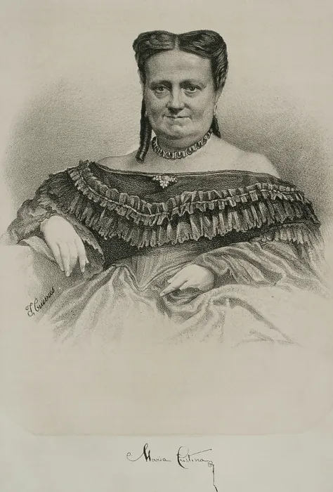 Framed Print : Maria Cristina de Borbon of the Two Sicilies (1806-1878), Queen of Spain, 1869. Creator: Jose Cuevas Framed Print : Maria Cristina de Borbon of the Two Sicilies (1806-1878), Queen of Spain, 1869. Creator: Jose Cuevas