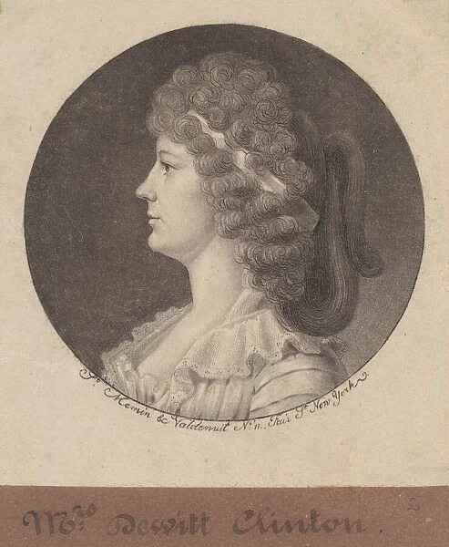 Maria Franklin Clinton, 1797. Creator: Charles Balthazar Julien Fé