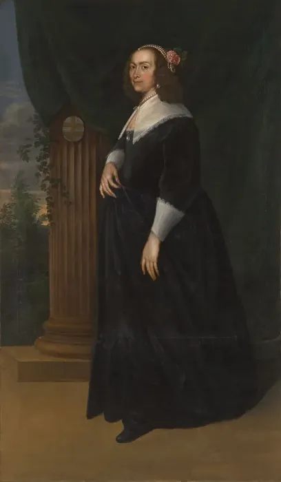 Framed Print : Maria Hartmansdr de Custer(e). wife of Willem Kettingh, c.1755. Creator: Mattheus Verheyden Framed Print : Maria Hartmansdr de Custer(e). wife of Willem Kettingh, c.1755. Creator: Mattheus Verheyden