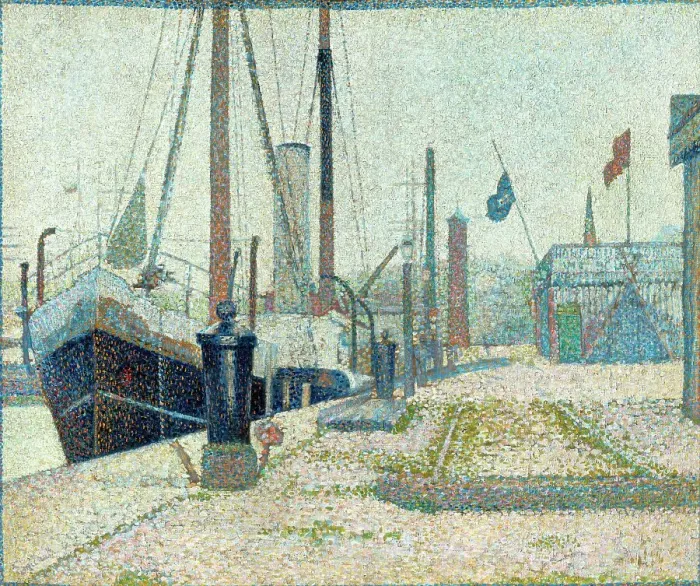 Framed Print : The Maria at Honfleur, 1886. Creator: Seurat, Georges Pierre (1859-1891). The Maria at Honfleur, 1886. Creator: Seurat, Georges Pierre (1859-1891) Framed Print : The Maria at Honfleur, 1886. Creator: Seurat, Georges Pierre (1859-1891). The Maria at Honfleur, 1886. Creator: Seurat, Georges Pierre (1859-1891)