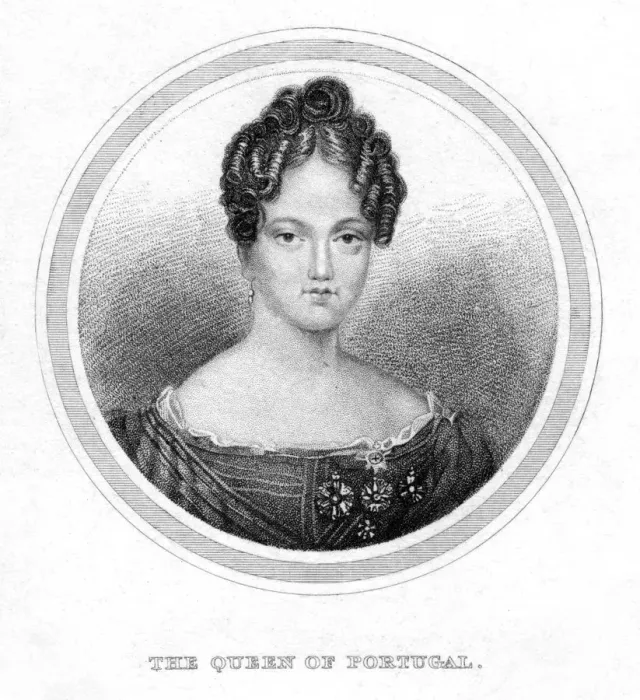 Framed Print : Maria II of Portugal, 19th century Framed Print : Maria II of Portugal, 19th century