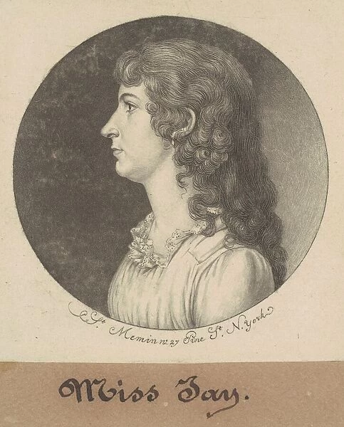 Maria Jay, 1798. Creator: Charles Balthazar Julien Fevret de Saint-Memin