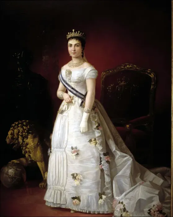 Framed Print : Maria de las Mercedes Orleans (1860-1878), wife of Alphonse XII Framed Print : Maria de las Mercedes Orleans (1860-1878), wife of Alphonse XII