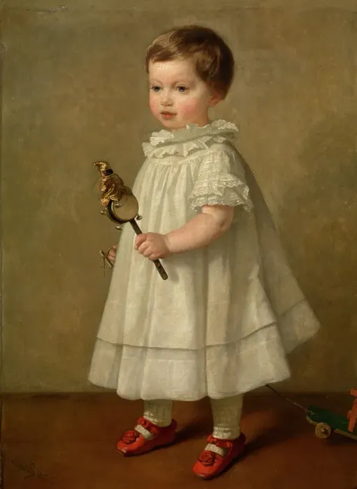 Framed Print : Maria Leys, the Artist's Daughter, 1855. Creator: Joseph Lies Framed Print : Maria Leys, the Artist's Daughter, 1855. Creator: Joseph Lies