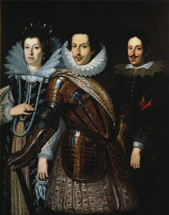 Framed Print : Maria Maddalena of Austria (1587-1631), Cosimo II de Medici (1590-1621) and Ferdinando II de Medic Framed Print : Maria Maddalena of Austria (1587-1631), Cosimo II de Medici (1590-1621) and Ferdinando II de Medic