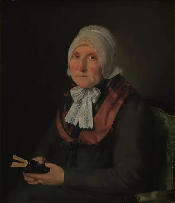 Framed Print : Maria Magdalena Jensen, née Jessen, the Artist's Mother, 1821-1822. Creator: Christian Albrecht Jensen Framed Print : Maria Magdalena Jensen, née Jessen, the Artist's Mother, 1821-1822. Creator: Christian Albrecht Jensen