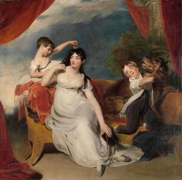Maria Mathilda Bingham with Two of her Children, c.1810-c.1818. Creator: Thomas Lawrence