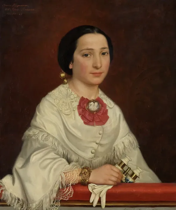 Framed Print : Maria Ricci, married to the artist Carl Gustaf Plagemann, 1850s. Creator: Emma Ekwall Framed Print : Maria Ricci, married to the artist Carl Gustaf Plagemann, 1850s. Creator: Emma Ekwall