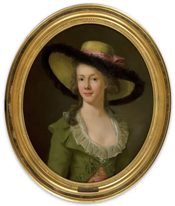 Framed Print : Maria de Ron, née von Breda, 1785. Creator: Carl Fredrik von Breda