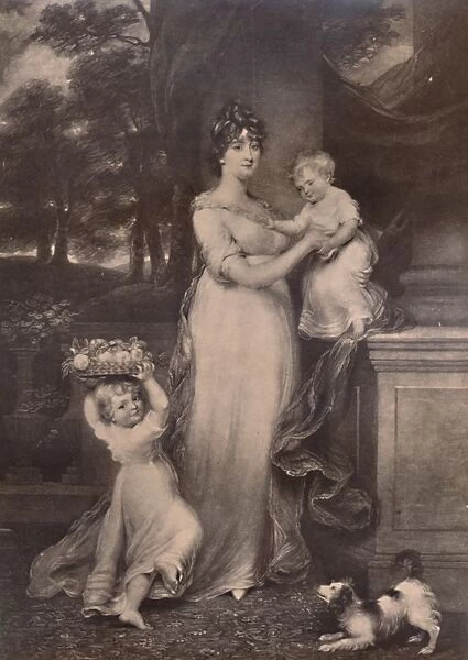 Maria Scott-Waring and her daughters, c 1804 (1894). Artist: Charles Turner