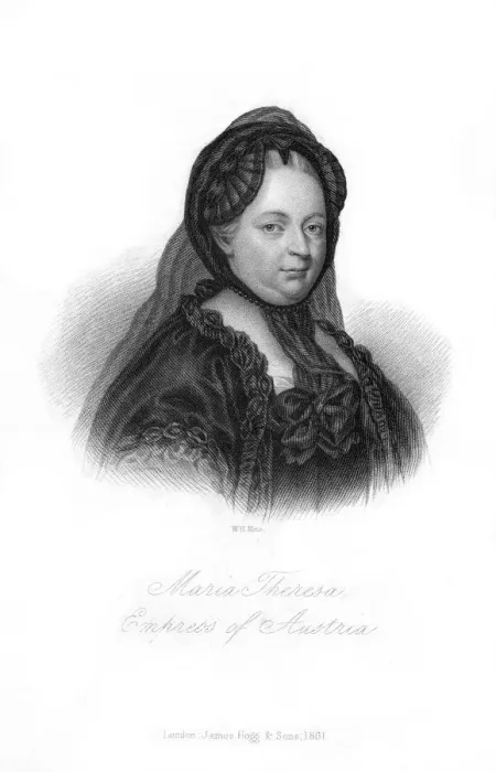 Framed Print : Maria Theresa, Archduchess of Austria, (1861). Artist: WH Mote Framed Print : Maria Theresa, Archduchess of Austria, (1861). Artist: WH Mote