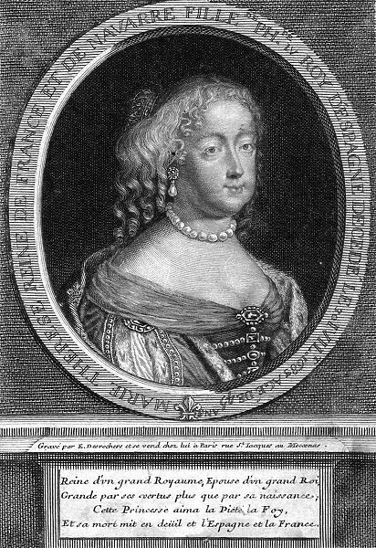Maria Theresa of Spain, wife of Louis XIV of France, (late 17th century). Artist: Etienne Desrochers