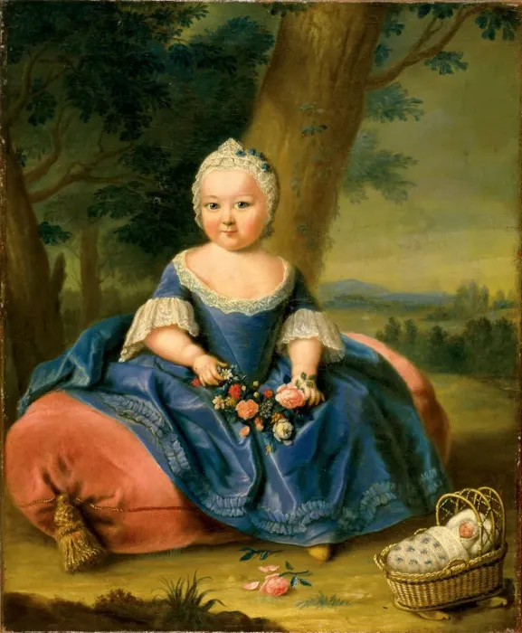 Framed Print : Maria Theresa as a three-year-old girl, ca 1720 Framed Print : Maria Theresa as a three-year-old girl, ca 1720