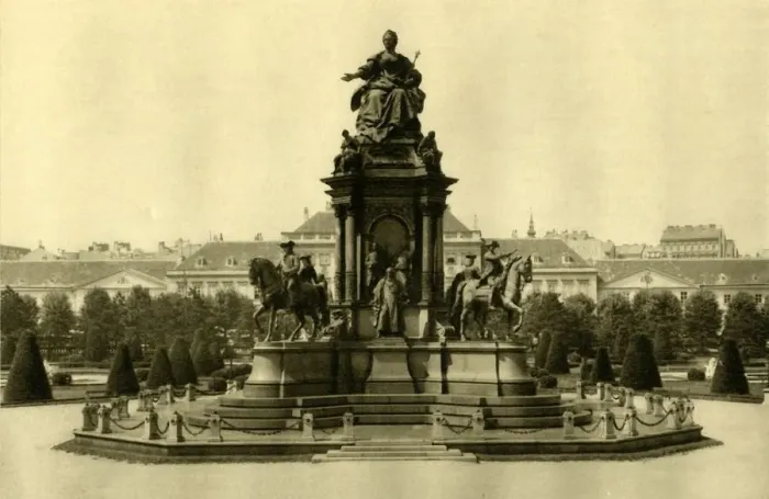 Framed Print : The Maria Theresia Monument, Vienna, Austria, c1935. Creator: Unknown Framed Print : The Maria Theresia Monument, Vienna, Austria, c1935. Creator: Unknown