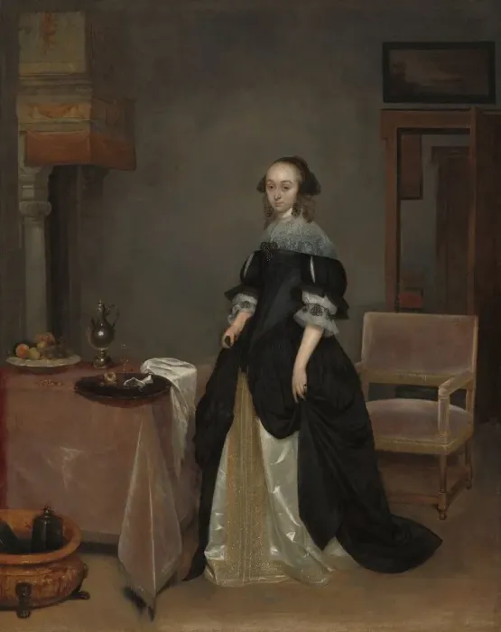 Framed Print : Maria van Suchtelen, c. 1666. Creator: Gerard Terborch II Framed Print : Maria van Suchtelen, c. 1666. Creator: Gerard Terborch II