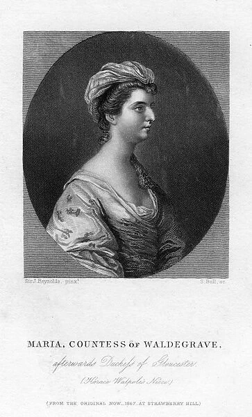 Maria Walpole (1736-1807), Countess Waldegrave, 1867. Artist:s Bull