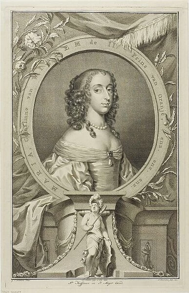 Maria, Wife of Willem II of Orange, n.d. Creator: Jacobus Houbraken