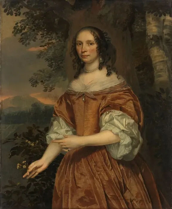 Framed Print : Maria de Witte Françoisdr (b 1616). Wife of Johan van Beaumont, 1661. Creator: Jan Mytens Framed Print : Maria de Witte Françoisdr (b 1616). Wife of Johan van Beaumont, 1661. Creator: Jan Mytens