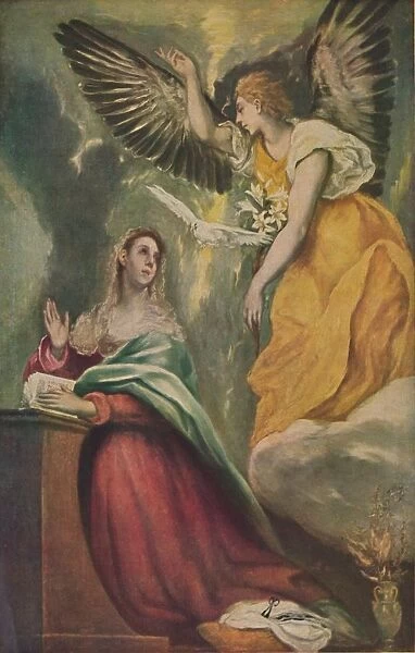 Mariae Verkundigung, (The Annunciation), c1595 - 1600, (1938). Artist: El Greco