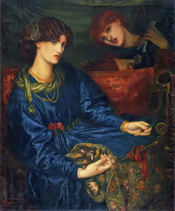 Framed Print : Mariana, 1870. Creator: Dante Gabriel Rossetti Framed Print : Mariana, 1870. Creator: Dante Gabriel Rossetti