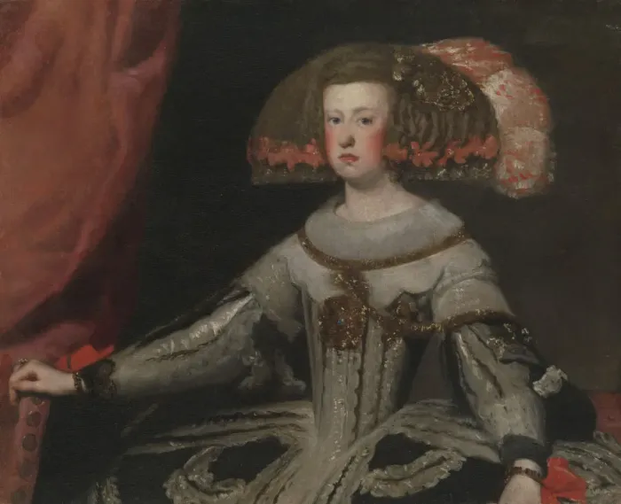Framed Print : Mariana of Austria (1634-1696), Queen of Spain. Creator: Workshop of Velazquez (Spanish Framed Print : Mariana of Austria (1634-1696), Queen of Spain. Creator: Workshop of Velazquez (Spanish