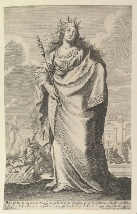 Framed Print : Marianne, 1647. Creators: Gilles Rousselet, Abraham Bosse Framed Print : Marianne, 1647. Creators: Gilles Rousselet, Abraham Bosse