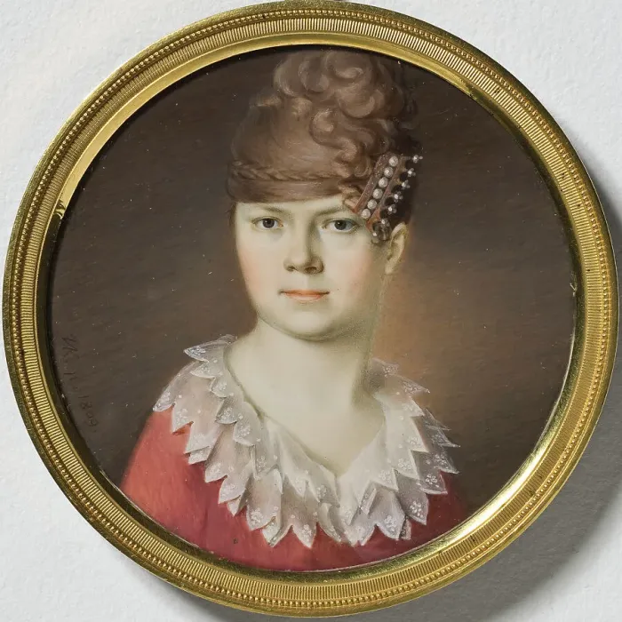 Framed Print : Marianne Koskull (1785-1841), Lady-in-waiting, 1809. Creator: Pehr Köhler Framed Print : Marianne Koskull (1785-1841), Lady-in-waiting, 1809. Creator: Pehr Köhler