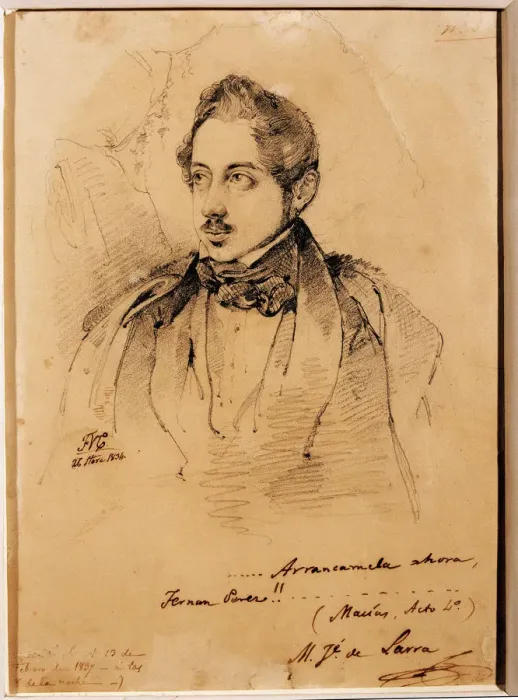 Framed Print : Mariano Jose Larra. Federico De Madrazo Framed Print : Mariano Jose Larra. Federico De Madrazo