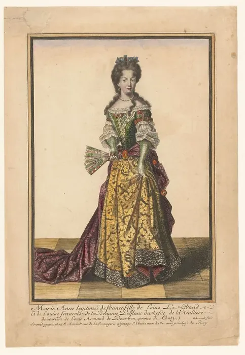 Framed Print : Marie Anne Légitimée de France, Fille de Louis Le Grand, c.1685. Creator: Nicolas Arnoult Framed Print : Marie Anne Légitimée de France, Fille de Louis Le Grand, c.1685. Creator: Nicolas Arnoult