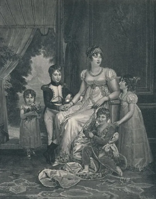 Framed Print : Marie-Annunciade-Caroline Bonaparte, c1810, (1896). Artist: AE Anderson Framed Print : Marie-Annunciade-Caroline Bonaparte, c1810, (1896). Artist: AE Anderson