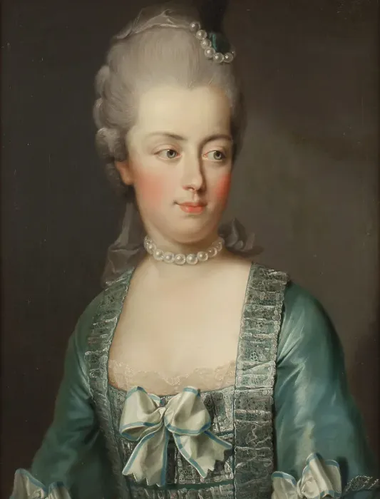 Framed Print : Marie Antoinette, 1755-1793, Archduchess of Austria, Queen of France, between c.1773 and c.1774. Creator: Joseph Hickel Framed Print : Marie Antoinette, 1755-1793, Archduchess of Austria, Queen of France, between c.1773 and c.1774. Creator: Joseph Hickel