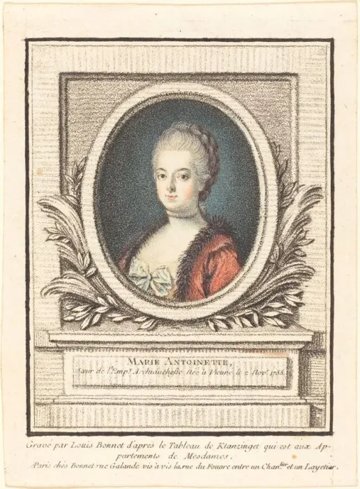 Framed Print : Marie-Antoinette, Dauphine. Creator: Louis Marin Bonnet Framed Print : Marie-Antoinette, Dauphine. Creator: Louis Marin Bonnet