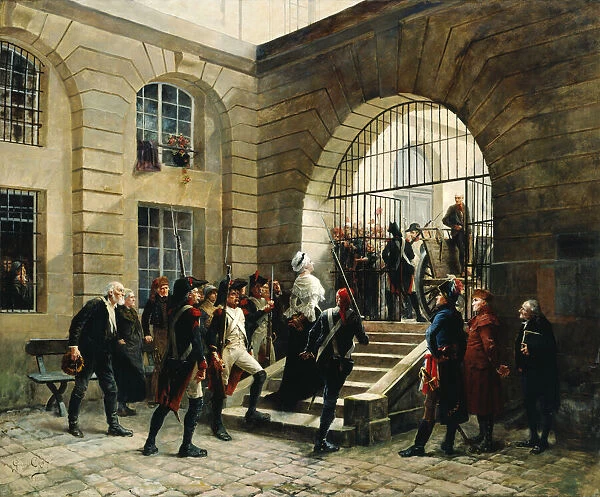 Marie-Antoinette leaving the Conciergerie, October 16, 1793, 1885