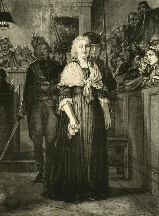 Framed Print : Marie Antoinette Leaving the Revolutionary Tribunal, 1793, (1890). Creator: Unknown Framed Print : Marie Antoinette Leaving the Revolutionary Tribunal, 1793, (1890). Creator: Unknown