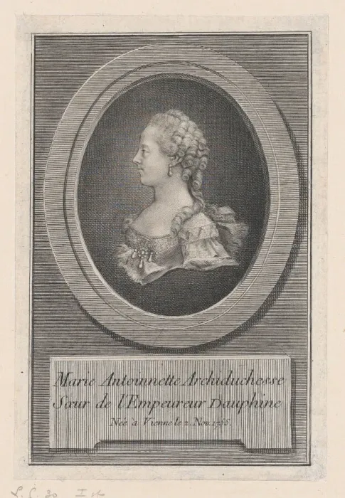 Framed Print : Marie Antoinette, Princess, 1770. Creator: Guillaume Phillipe Benoist Framed Print : Marie Antoinette, Princess, 1770. Creator: Guillaume Phillipe Benoist