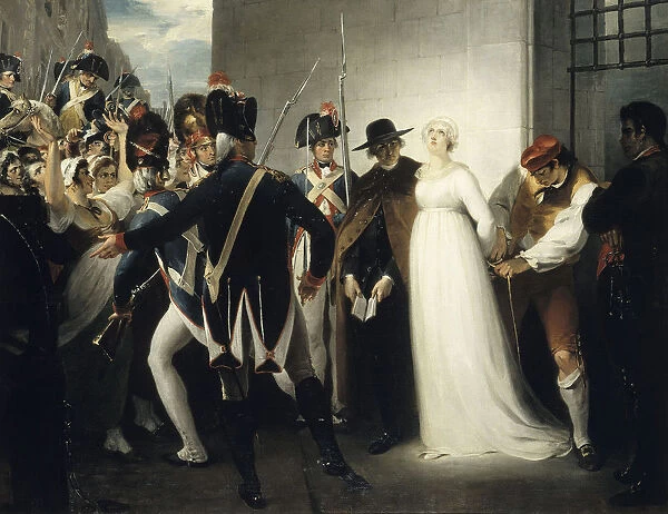 Marie Antoinette Being Taken to Her Execution on 16 October 1793, 1794. Artist: Hamilton, William (1751-1801)