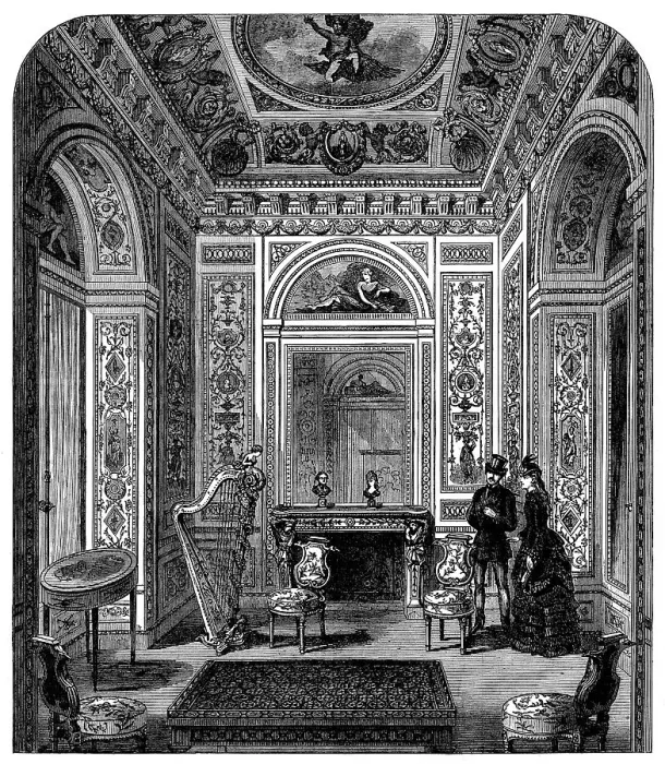 Framed Print : Marie Antoinette's Boudoir, South Kensington Museum, 1871. Creator: Unknown Framed Print : Marie Antoinette's Boudoir, South Kensington Museum, 1871. Creator: Unknown