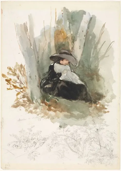 Framed Print : Marie a Bellevue, 1858. Creator: Louis-Joseph Gallait (Belgian, 1810-1887) Framed Print : Marie a Bellevue, 1858. Creator: Louis-Joseph Gallait (Belgian, 1810-1887)