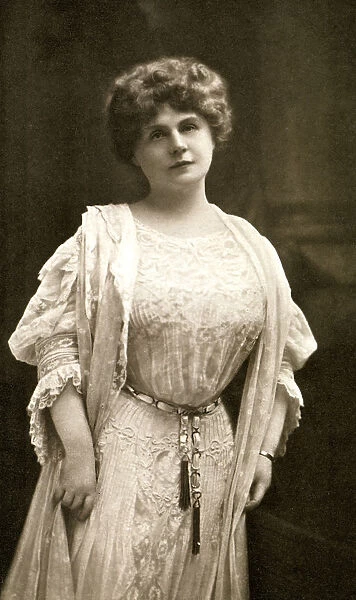 Marie Corelli, British novelist, 1909. Artist: Gabell
